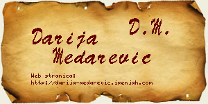 Darija Medarević vizit kartica